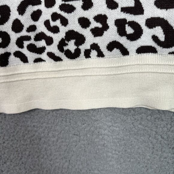 Soft Surroundings Leone Sweater 1X‎ Rainbow Leopard Print Turtleneck Longline - Picture 5 of 14